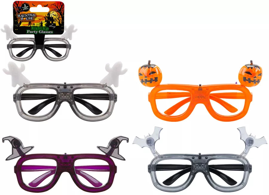 Halloween Light Up Glasses 12pk