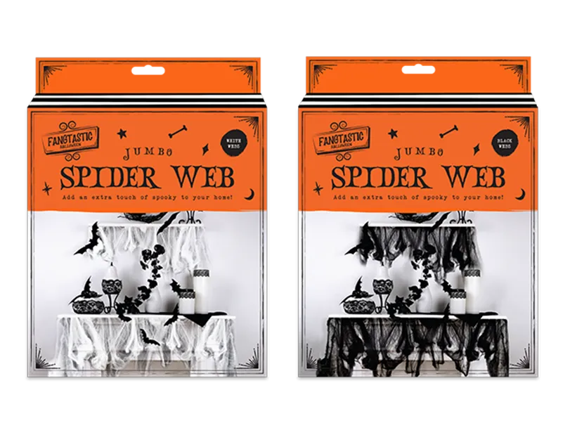Spiders Web Decoration Jumbo (Colour May Vary)