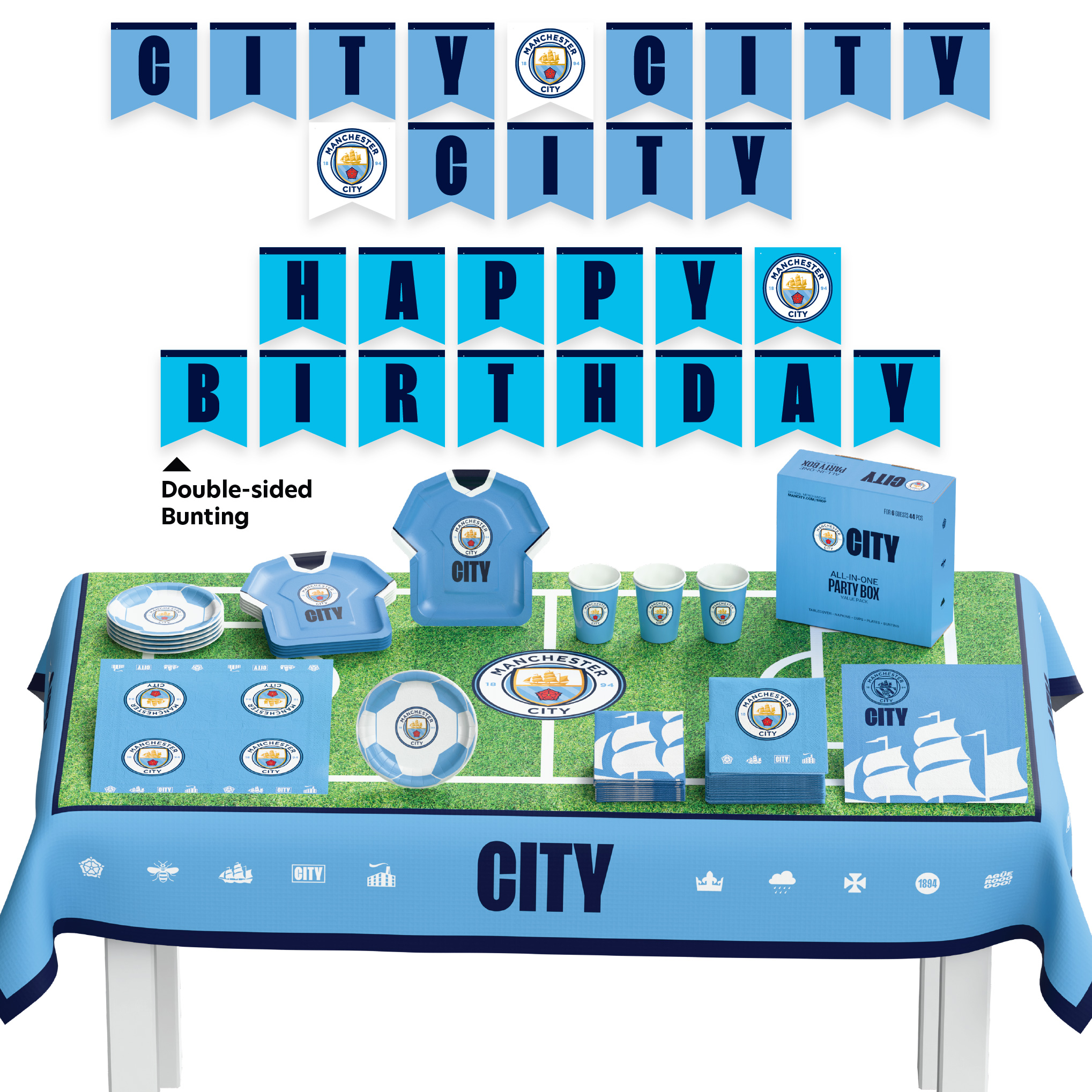 Official Party Kit Manchester City 44pcs