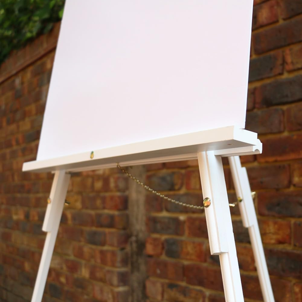Tiger Feet Wood Display Easel Marshall White 152cm