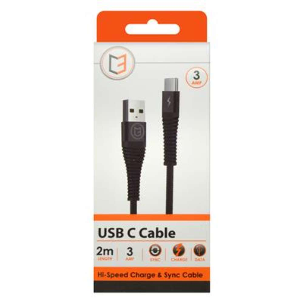 USB C Braided Cable 2M