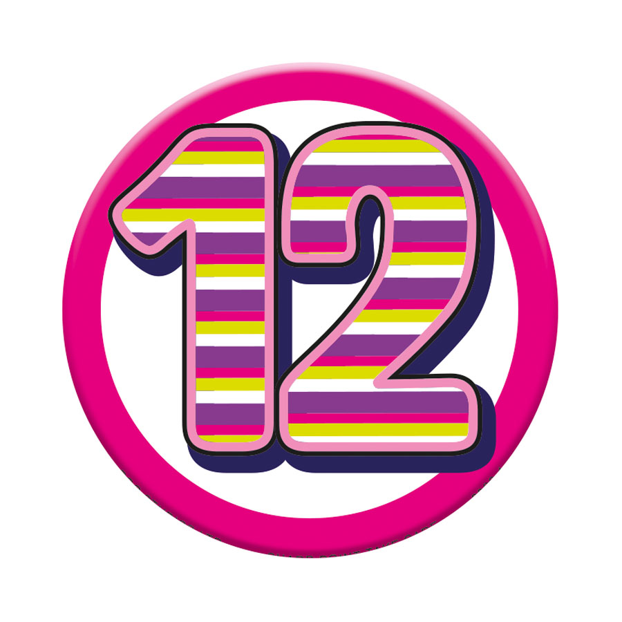 Small Badges Age 12 Female 6pk