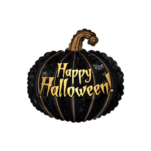 Black Pumpkin 11" Foil Balloon