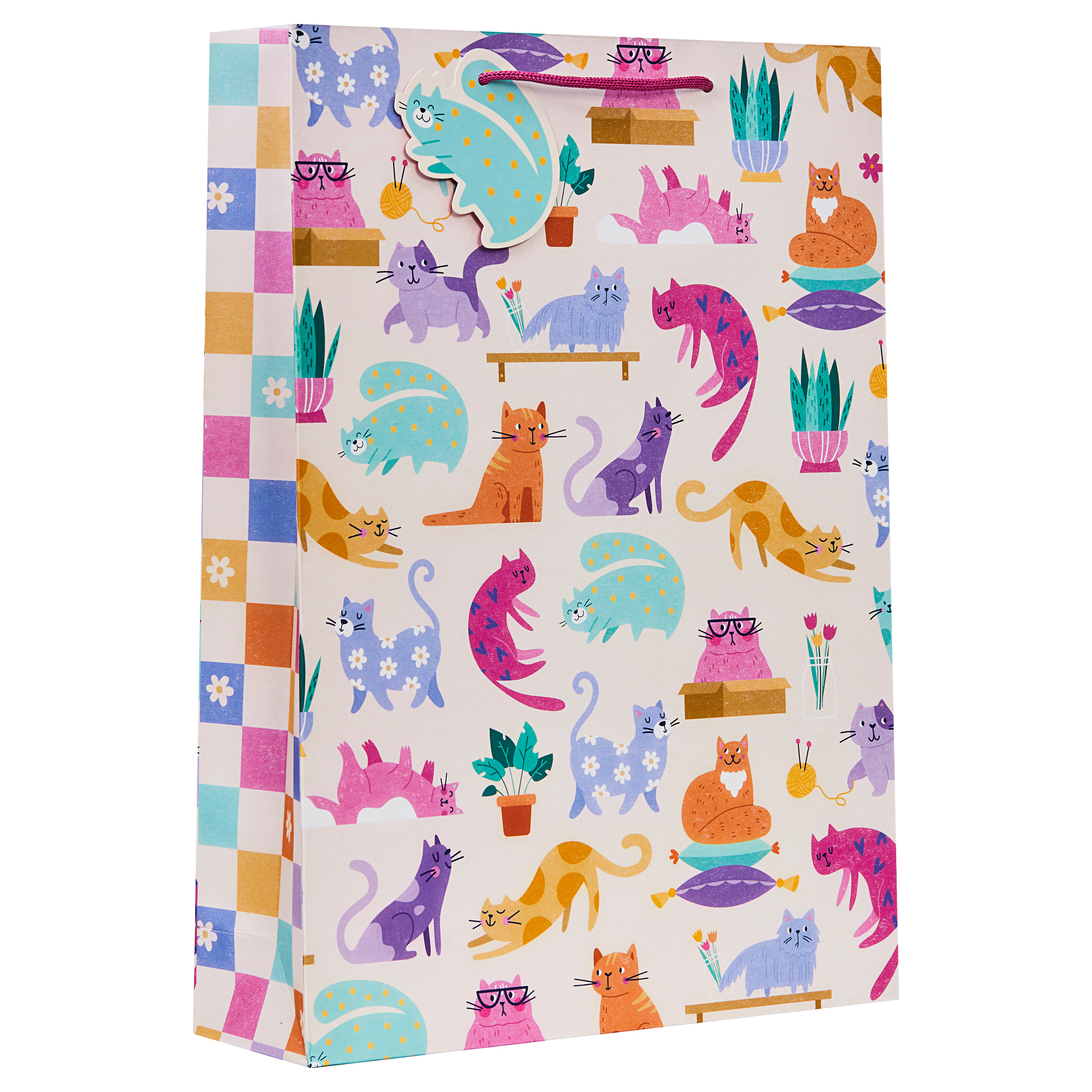 Partisan 6 Pack Gift Bag Cattitude Extra Large