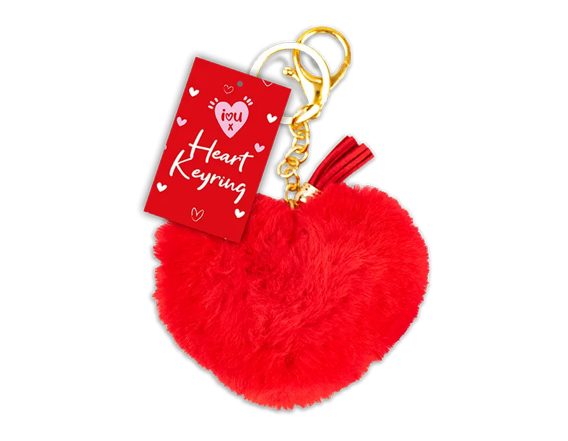 Gem Imports Keyring Plush Heart