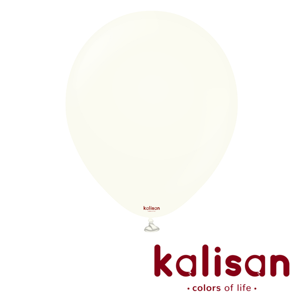 Kalisan Retro White 18" Latex Balloons 25pk