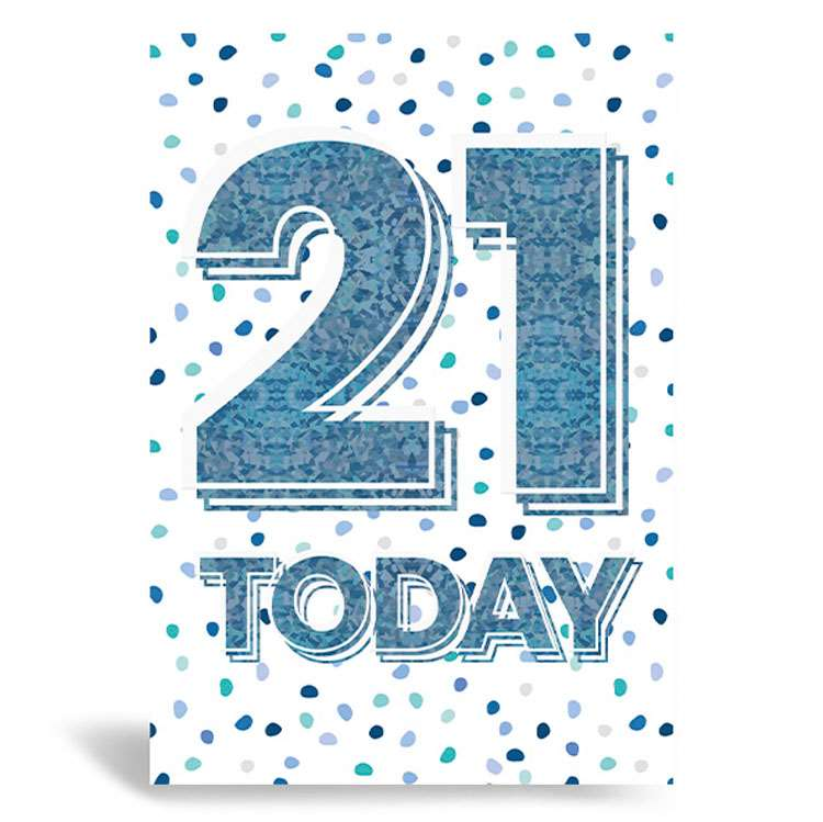 Prelude Pzazzle C50 Birthday Age 21 6pk