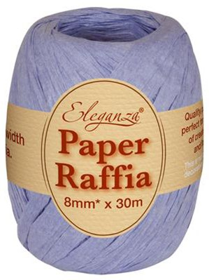 Eleganza Paper Raffia Ribbon Lavender 8mm x 30M
