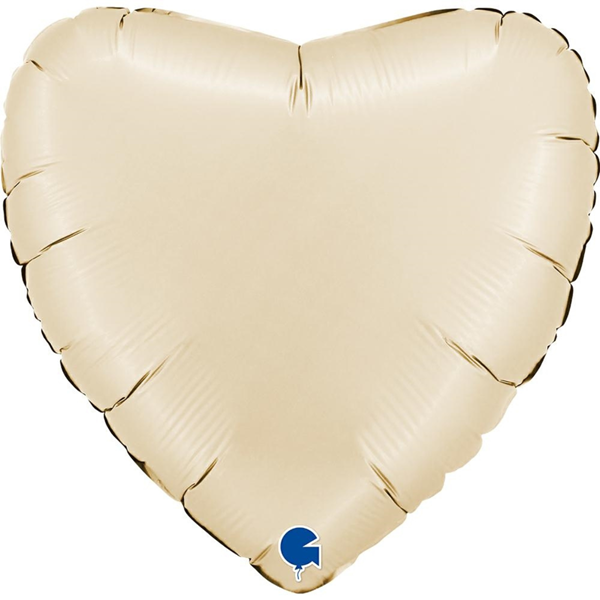 Grabo Foil Balloon Satin Cream Heart 22"