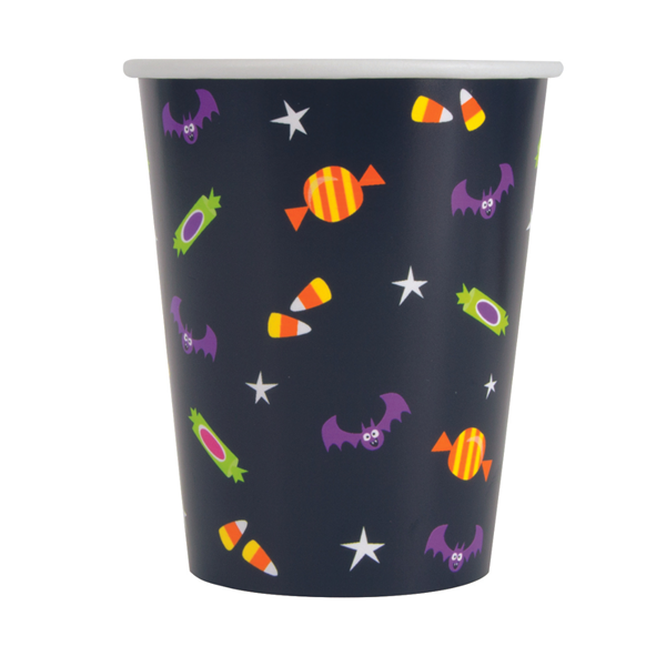 Halloween Cat & Pumpkin 9oz Paper Cups 8pk