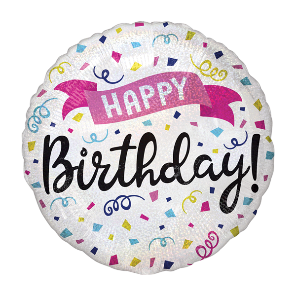 Anagram Birthday Sparkles 18" Foil Balloon