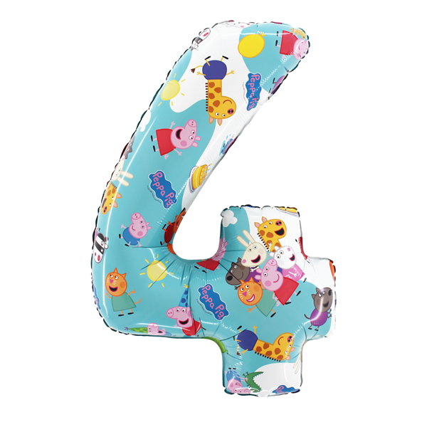 Grabo Foil Balloon Peppa Pig 26" Number 4