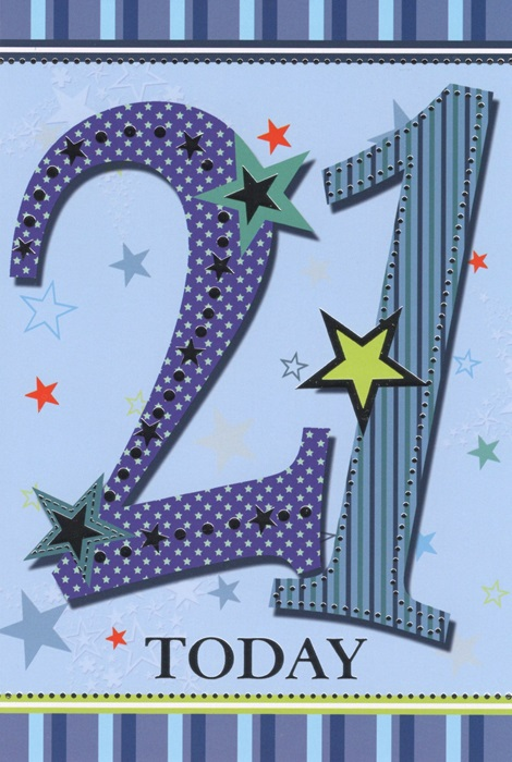 Simon Elvin C50 Birthday Age 21 6pk