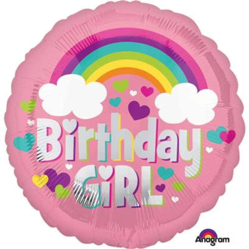 Anagram Foil Balloon 18" Round Rainbow