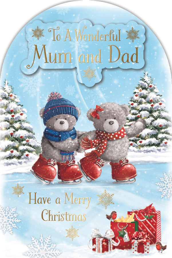 Prelude 6 Pack Cards C75 Christmas Mum & Dad