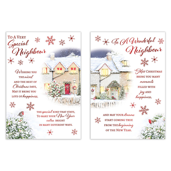 Poppyhill 12 Pack Cards C50 Christmas Neighbour