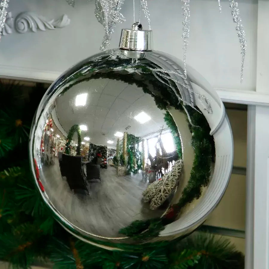 Shiny Shatterproof Bauble Silver 30cm