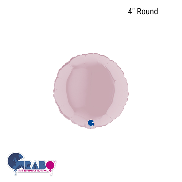 Grabo Foil Balloon Pastel Pink Round 4"