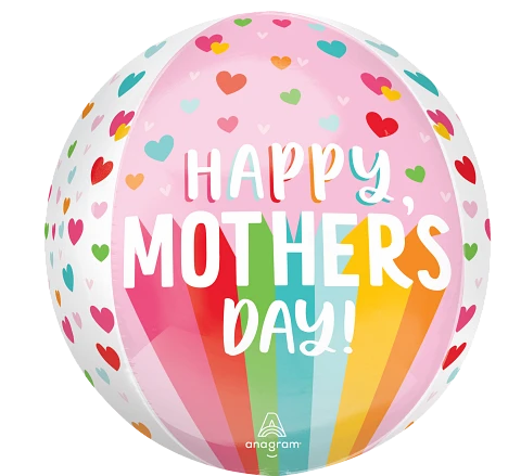 Anagram Mother's Day Stripes 16" Orbz Balloon