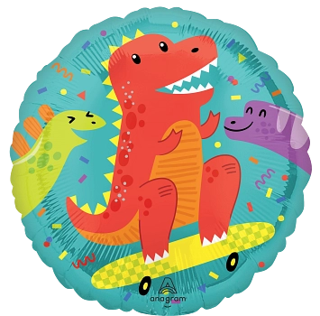 Anagram Foil Balloon Cool Dinos 18