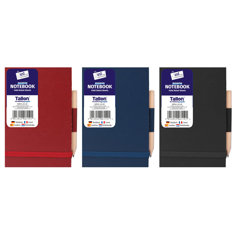 Tallon 12 Pack Reporter Notebook Hardback