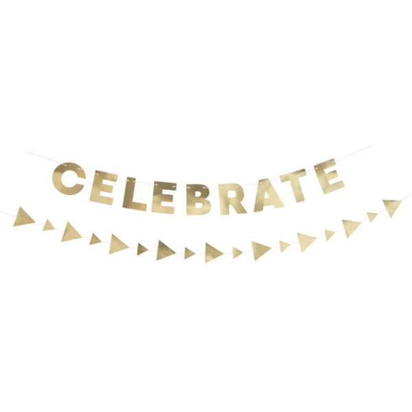 Unique Gold Celebrate Garland Decoration Set