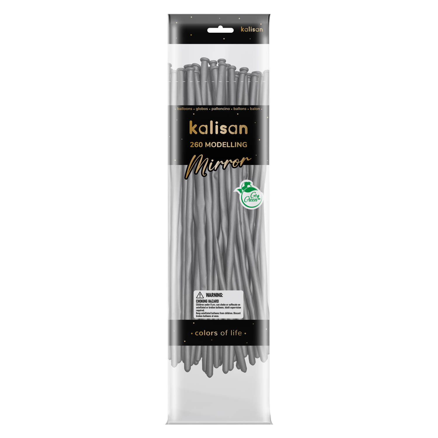Kalisan 260 Nozzle Up Latex Mirror Silver 50pk