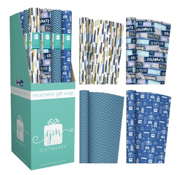 IG Design Group 50 Pack Rollwrap Male 3M