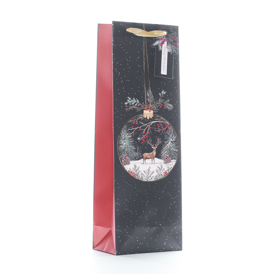Tiger Feet 12 Pack Gift Bags Christmas Stag Bottle