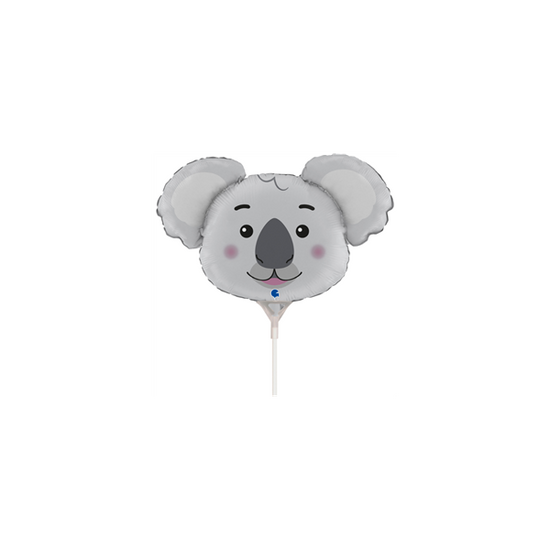 Koala Animal Head 14" Mini Shape Foil Balloon