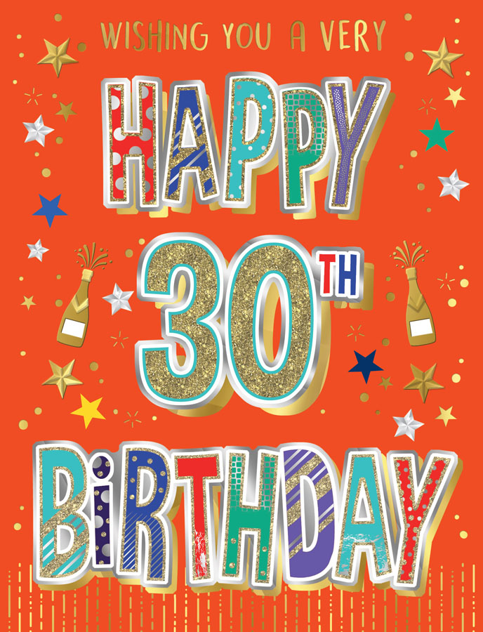 Regal 6 Pack Cards S8 Everyday Birthday Age 30
