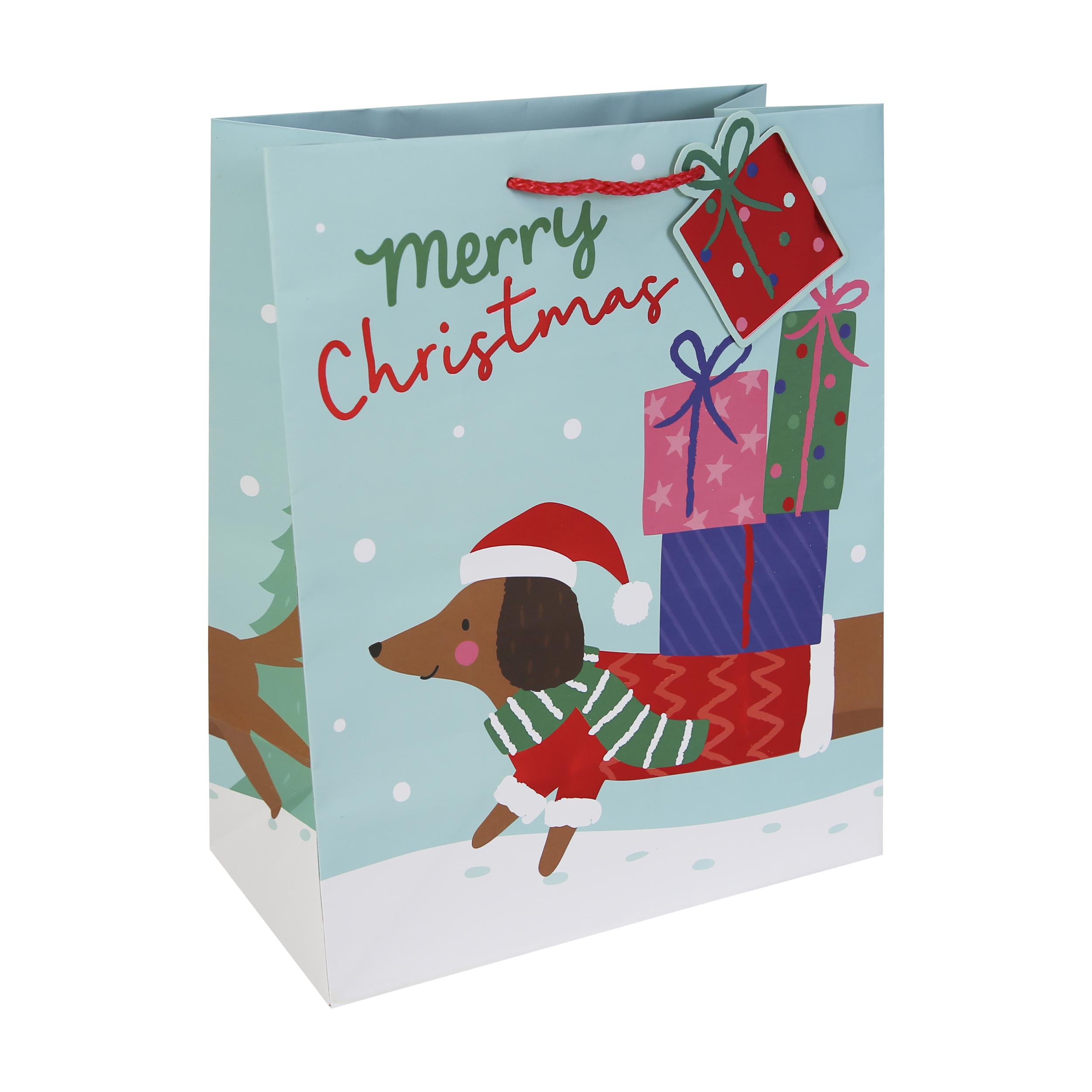 Eurowrap 12 Pack Gift Bag Dachshund Large
