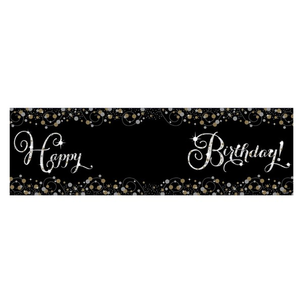 Amscan Banner Add An Age Gold Celebration 1.65m