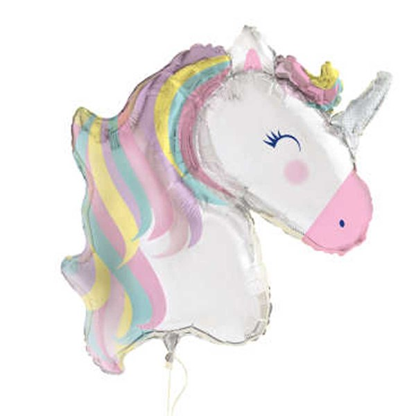 Unique Foil Balloon Giant Unicorn Head 42"