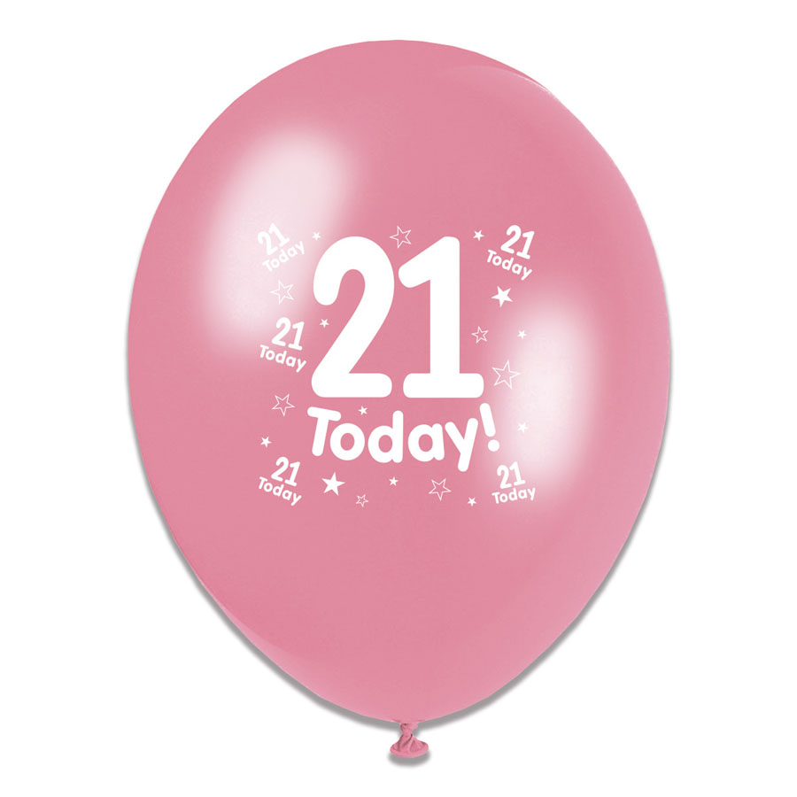 Tiger Feet Age 21 Birthday 10" Balloons 6x8pk