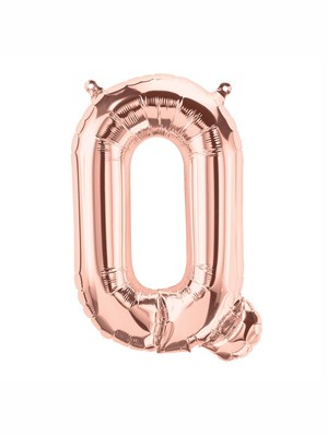 Northstar Foil Balloon Rose Gold 16" Letter Q