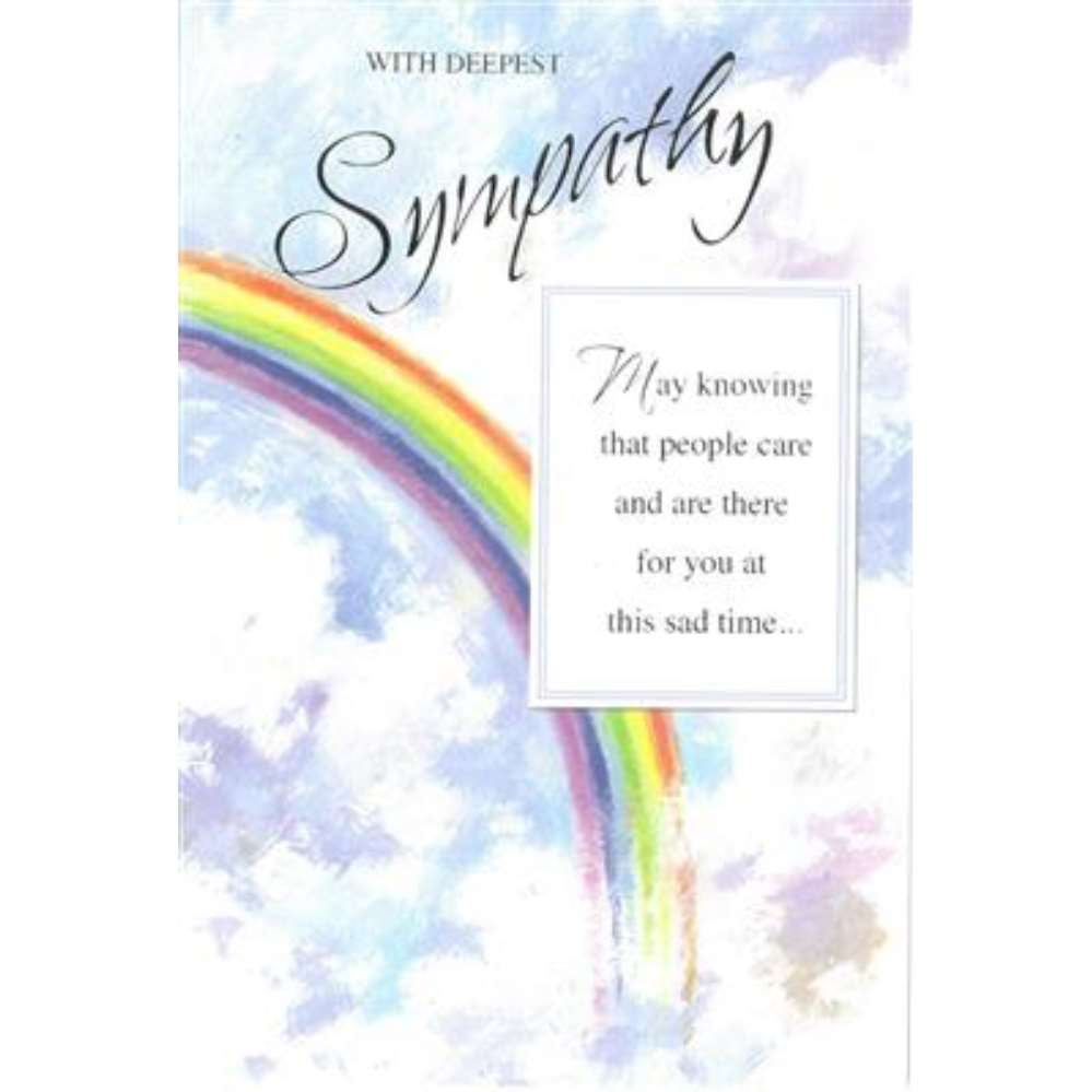 Set of six Simon Elvin Sympathy Cards featuring heartfelt designs for expressing condolences and support.