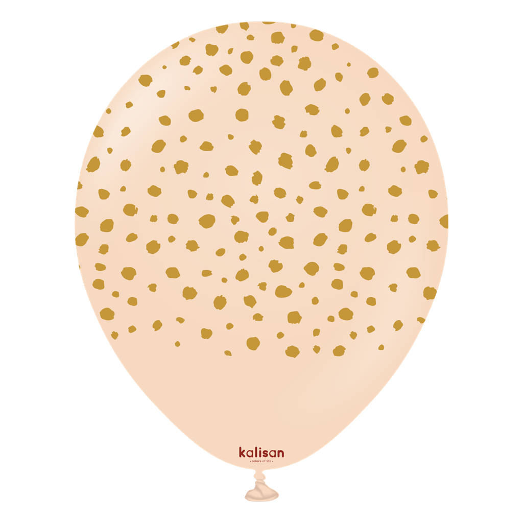 Kalisan Cheetah Blush/Gold 12" Latex Balloons 25pk