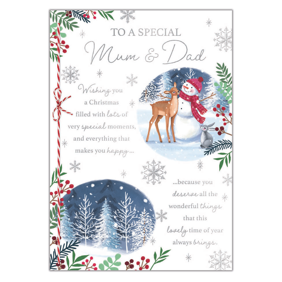 Prelude 6 Pack Cards C90 Christmas Mum & Dad