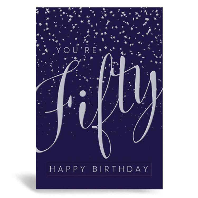 Prelude Pzazzle C50 Birthday Age 50 6pk