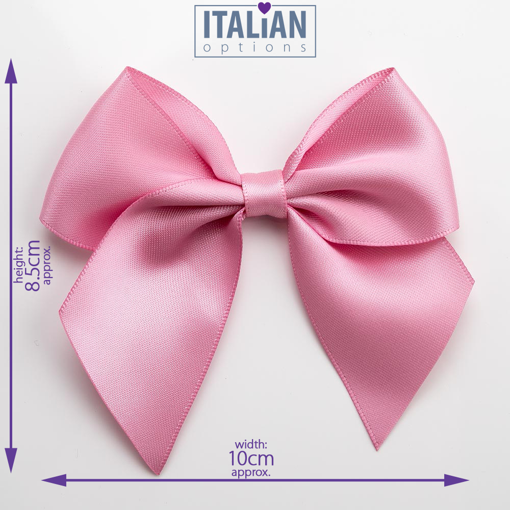 Ribbon Bows Antique Pink 10cm 6pk