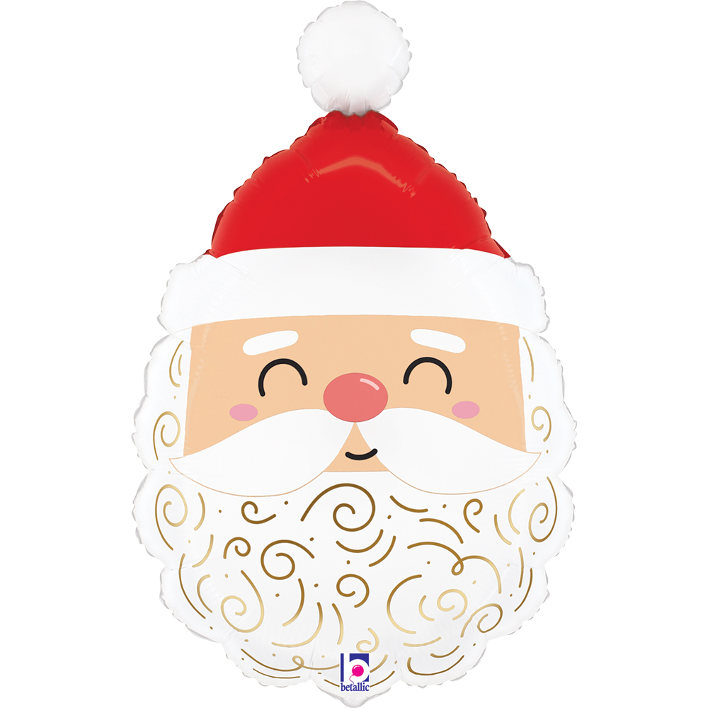 Christmas Joyful Santa 25" Large Foil Balloon
