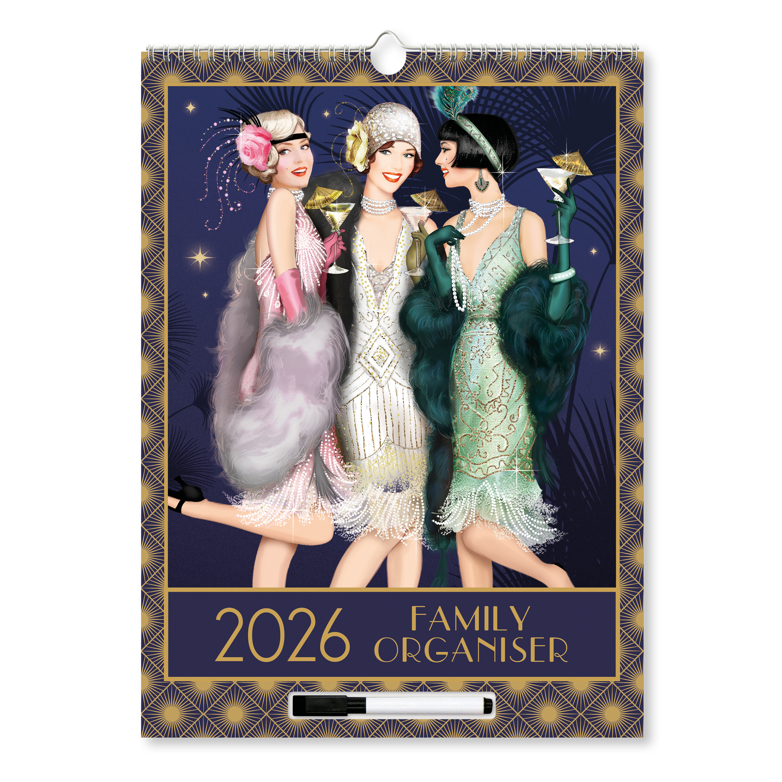 Calendar Organiser Claire Coxon Art Deco 2027