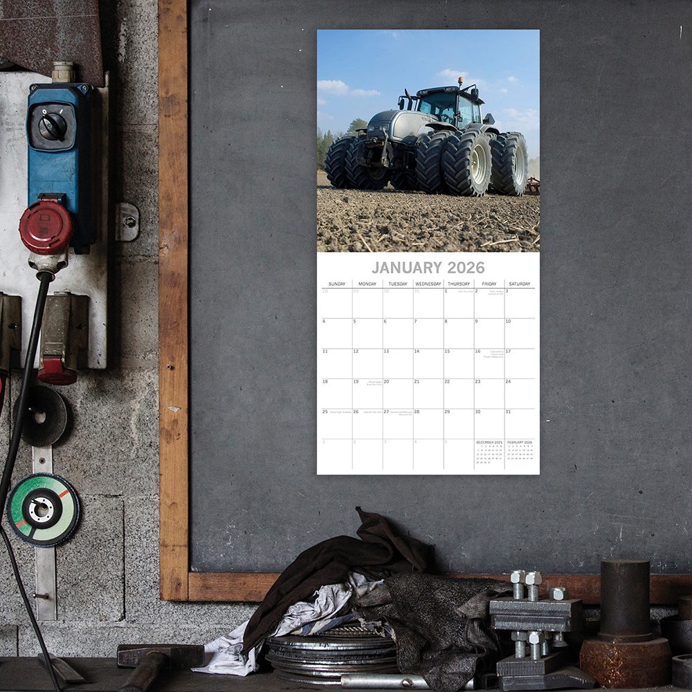 Gifted Stationery Calendar Tractors 2027