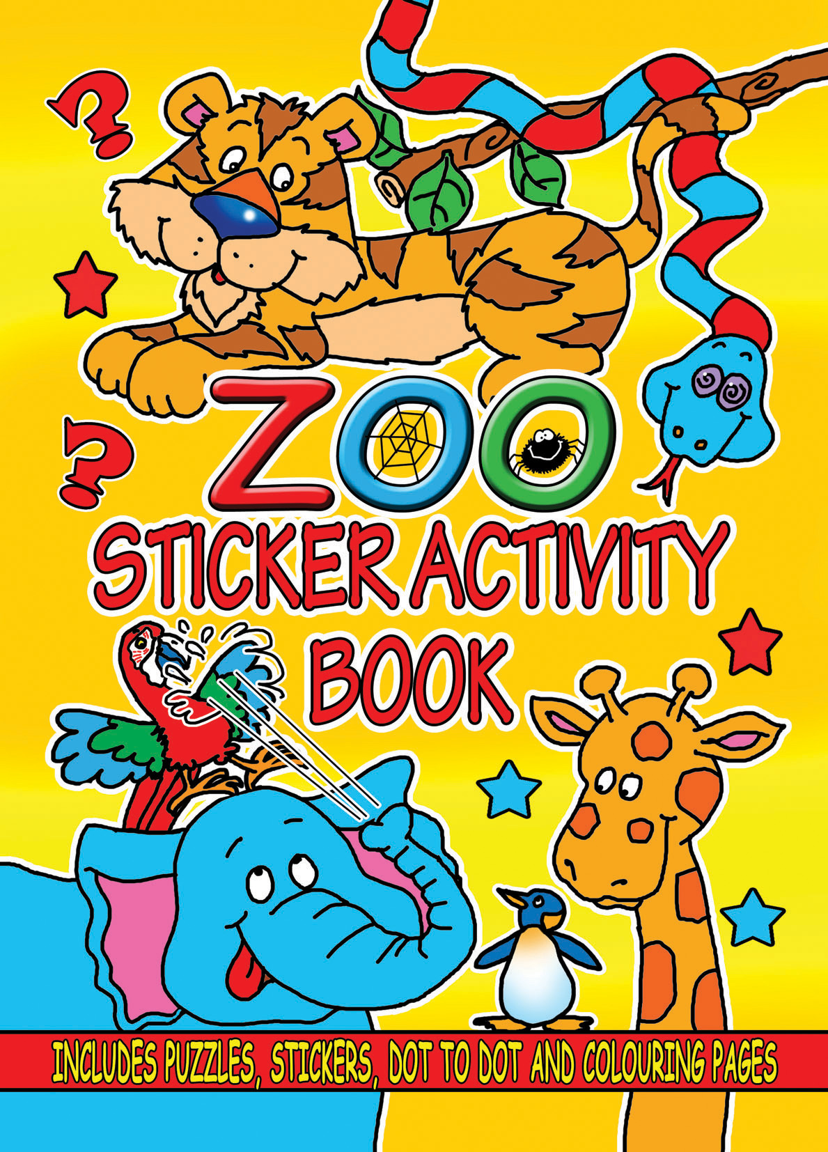 Sticker & Colouring Book Boys A6 24pk