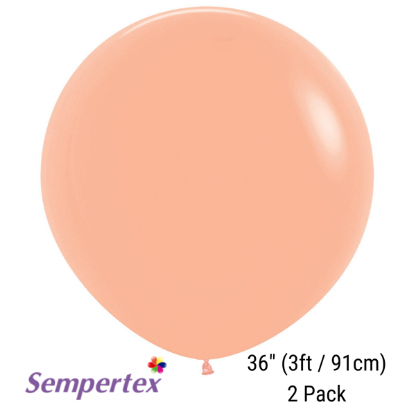 Sempertex Fashion Peach Blush 36" Latex 2pk