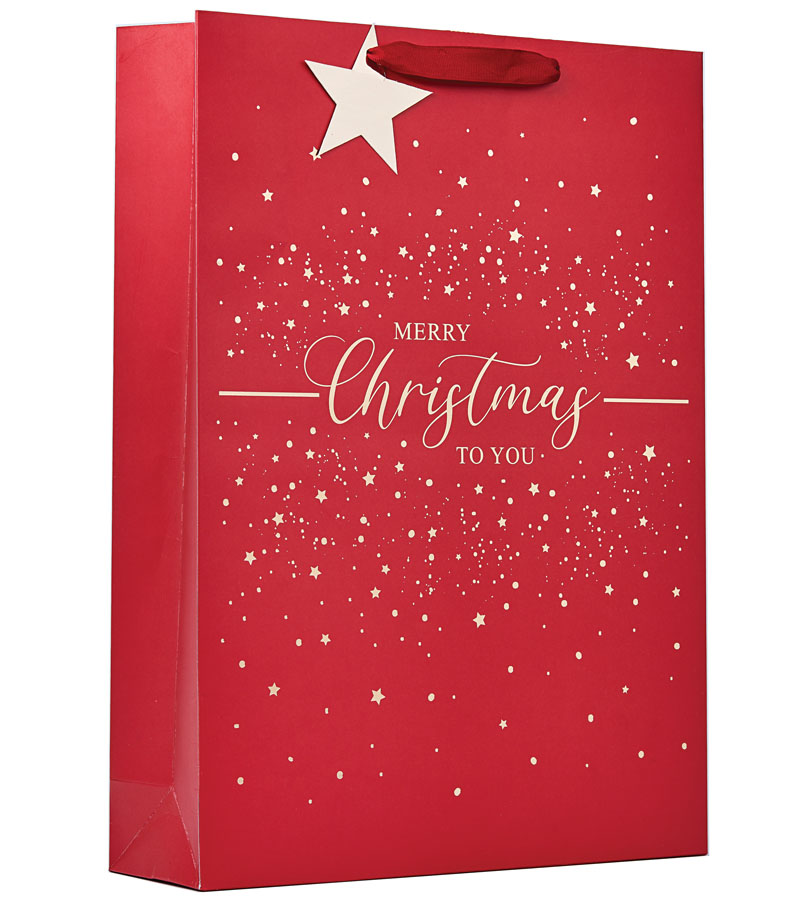 Partisan 6 Pack Gift Bag Merry Xmas Extra Large