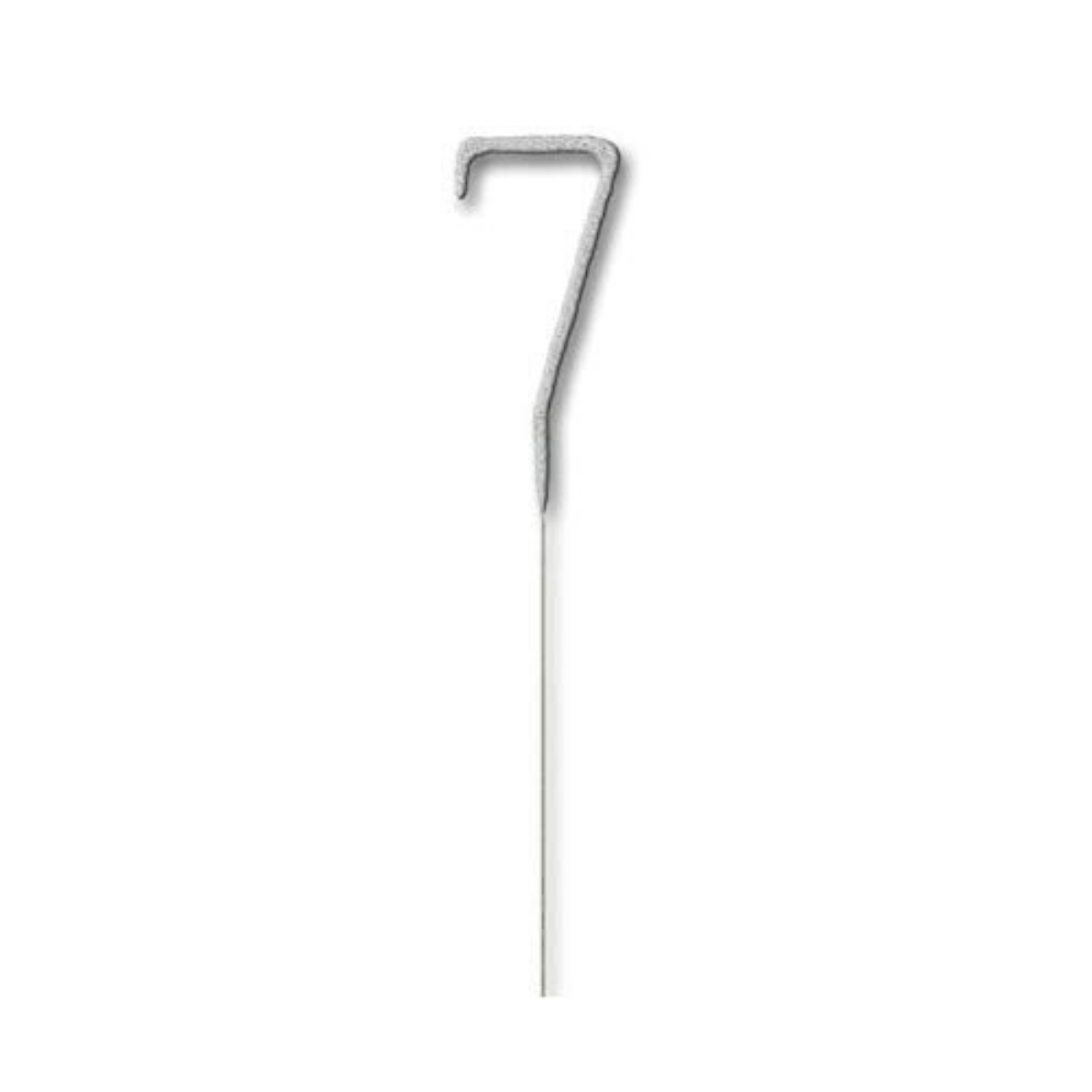 Unique Party Candle Sparkler Number 7 Silver 7