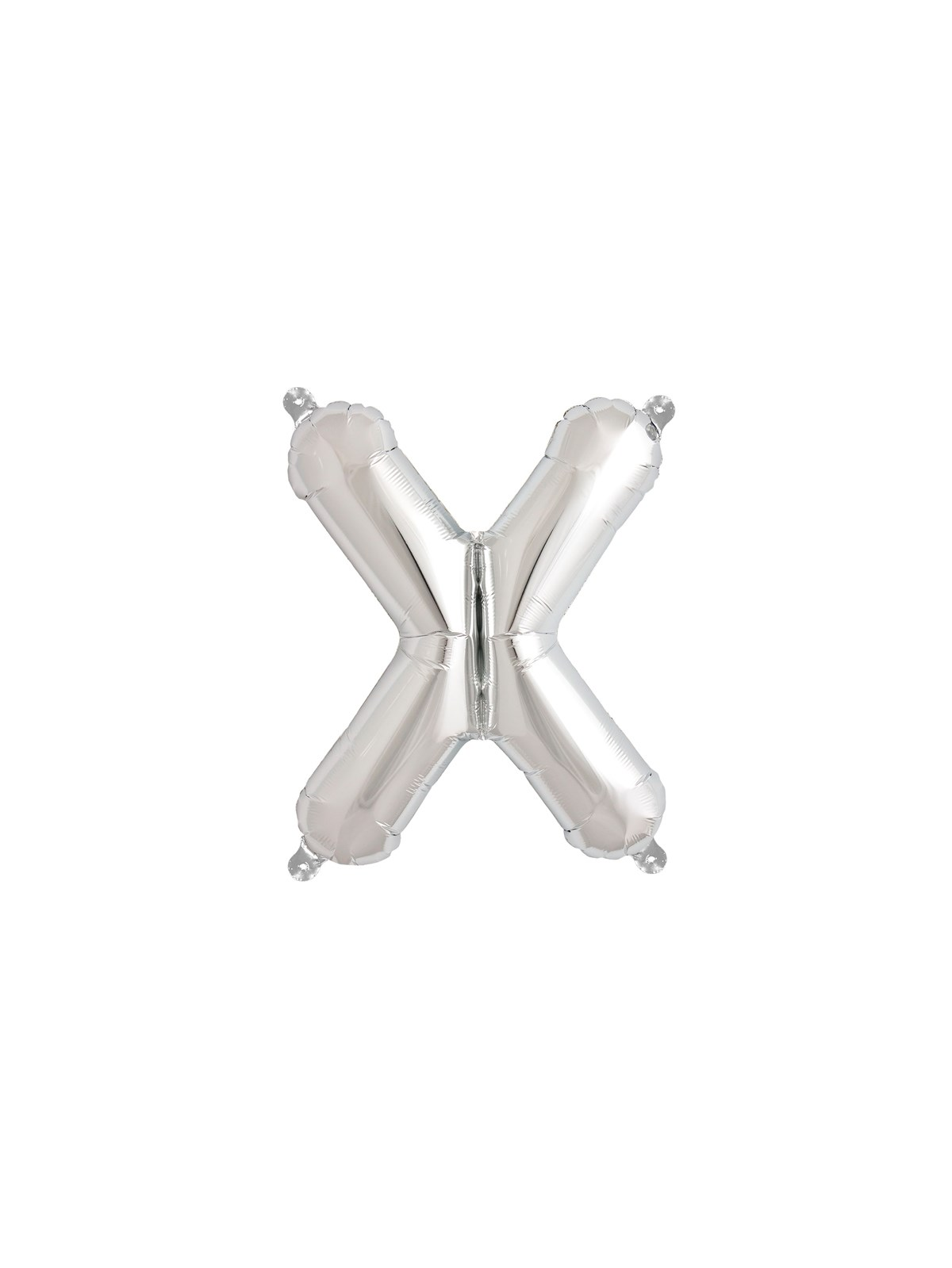 Northstar Foil Balloon Silver 16" Letter X