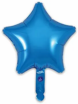 Oaktree 5 Pack Foil Balloon Blue Star 9